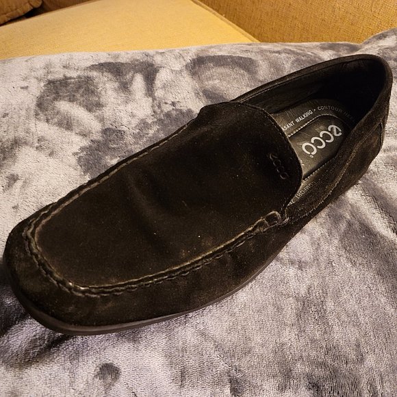 Men\'s ECCO black suede loafers - size 13 main image 5